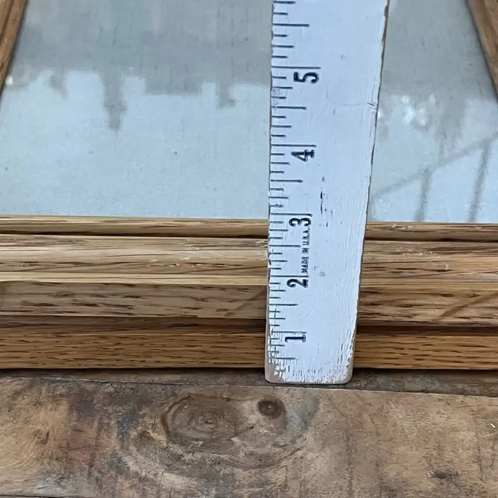 Vintage Wooden Rectangle Picture Frames Set of Two 8 x 10 in Classic Wood Grain